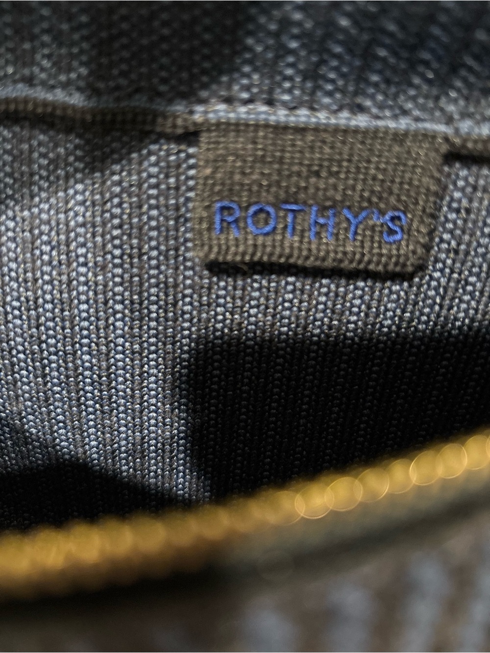 Rothy's Navy and Royal Blue Woven Mini Crossbody Belt Bag - Picture 9 of 9